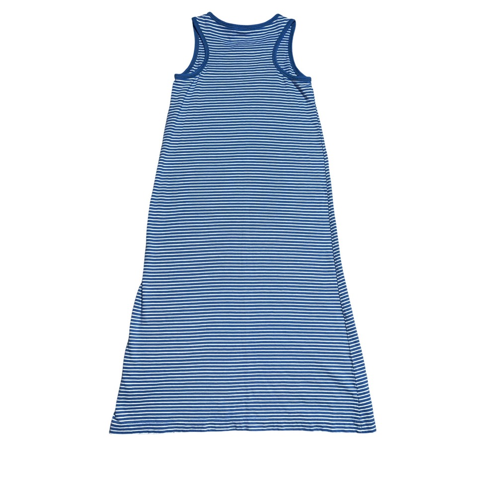 J.Crew Crewcuts Girls Blue White Striped Sleeveless Maxi Tank Dress Size 14
